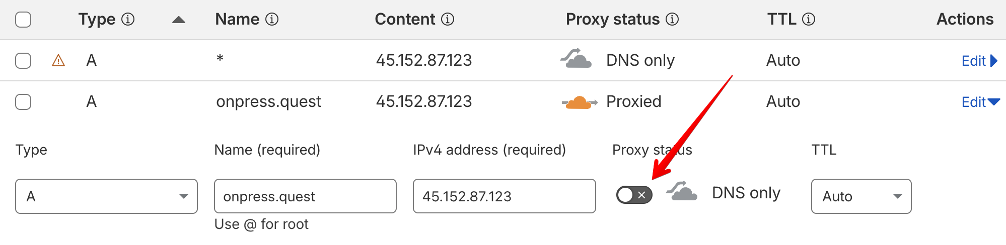 Привязка домена