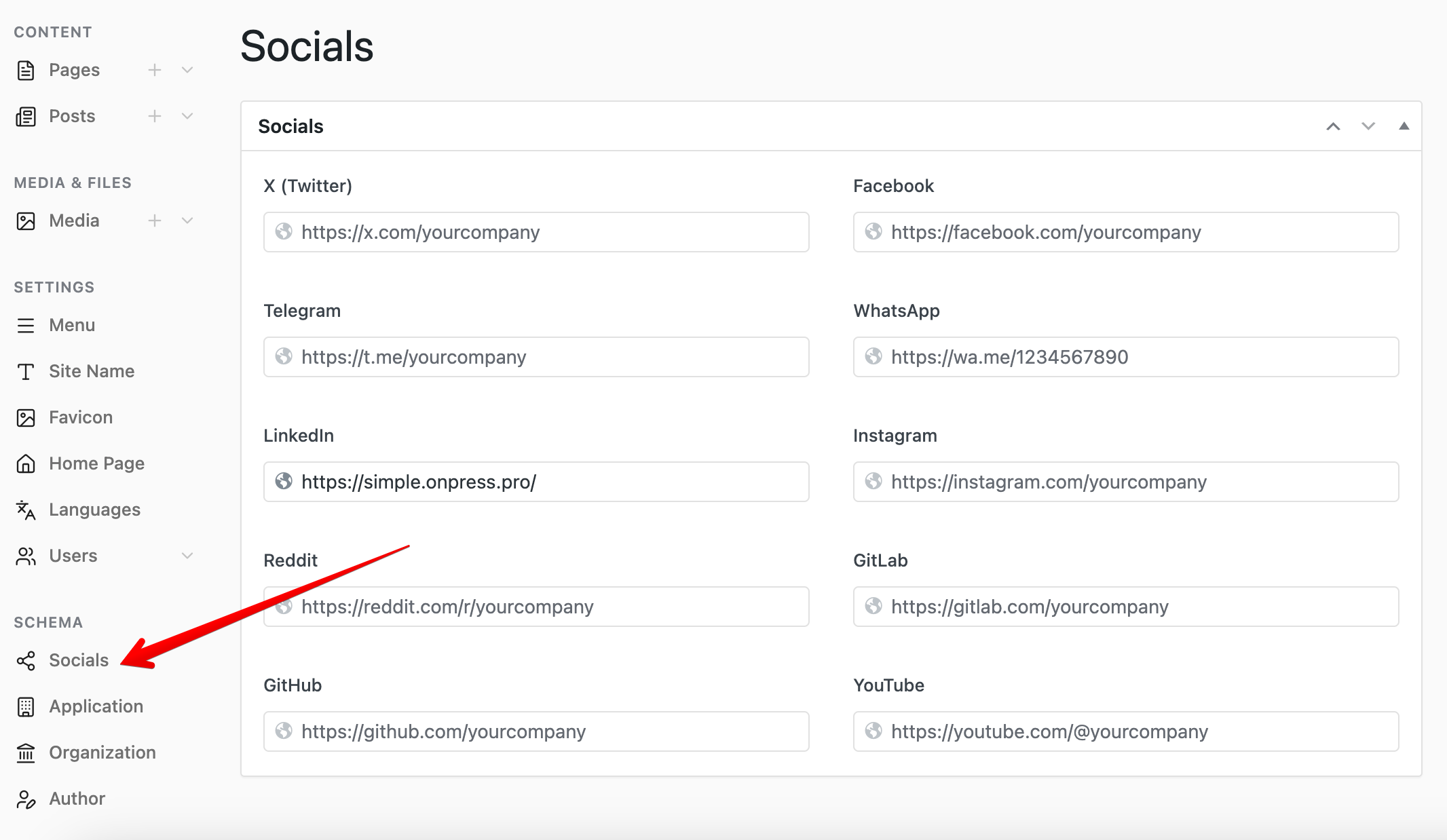 Schema разметка